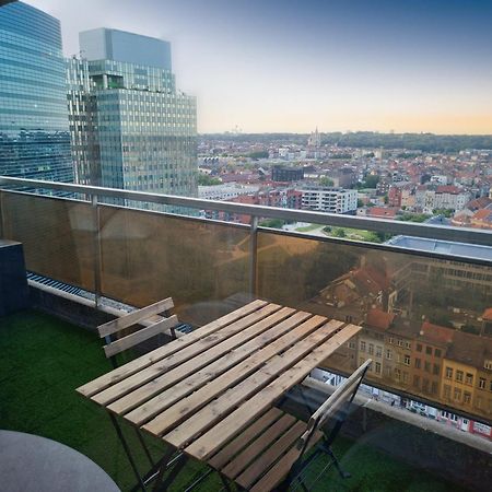 Studio Avec Vue Panoramique Et Parking Gratuit Brussels Exterior photo