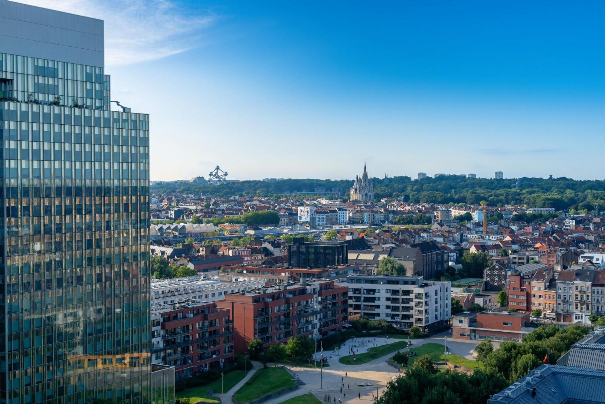 Studio Avec Vue Panoramique Et Parking Gratuit Brussels Exterior photo